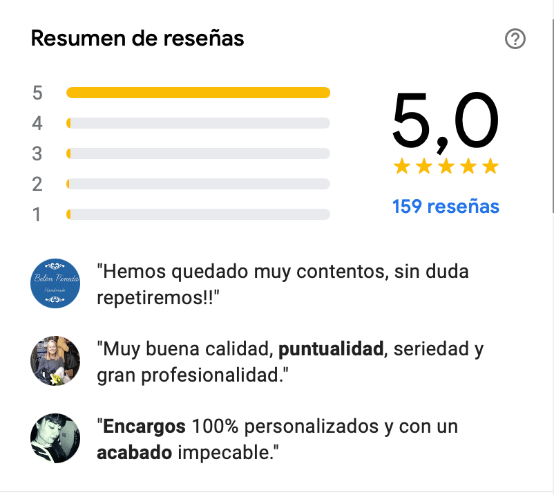 Resumen de reseñas de Google Google Resumen de reseñas de MBC Láser