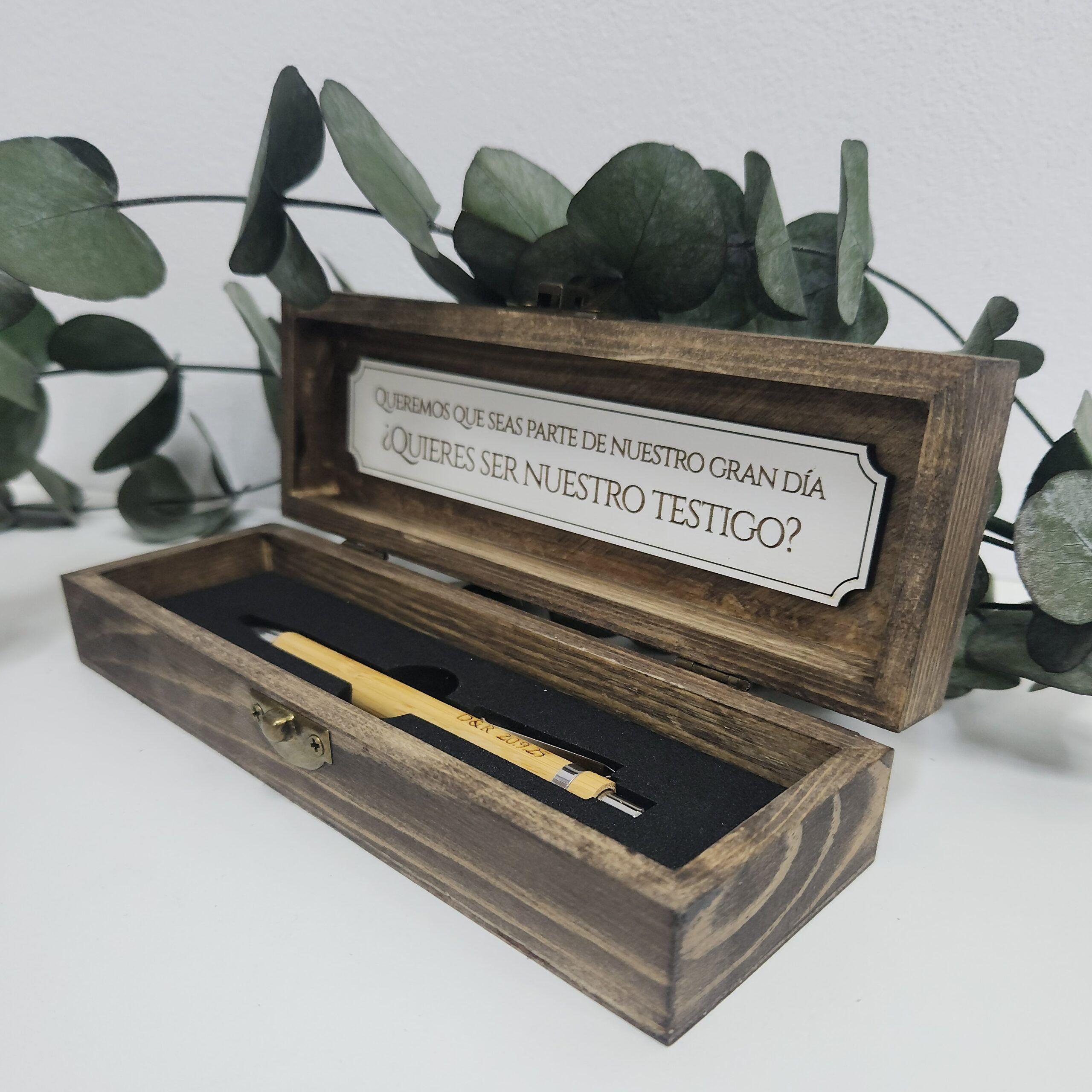 BOLIGRAFO REGALO TESTIGOS FIRMA MADERA GRABADO BOLIGRAFO REGALO TESTIGOS FIRMA MADERA GRABADO