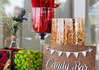 Cartel rincon boda candy bar