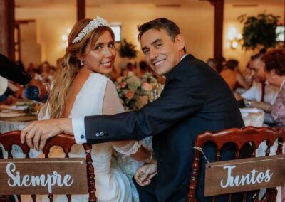 Cartel sillas nupciales boda siempre juntos 1