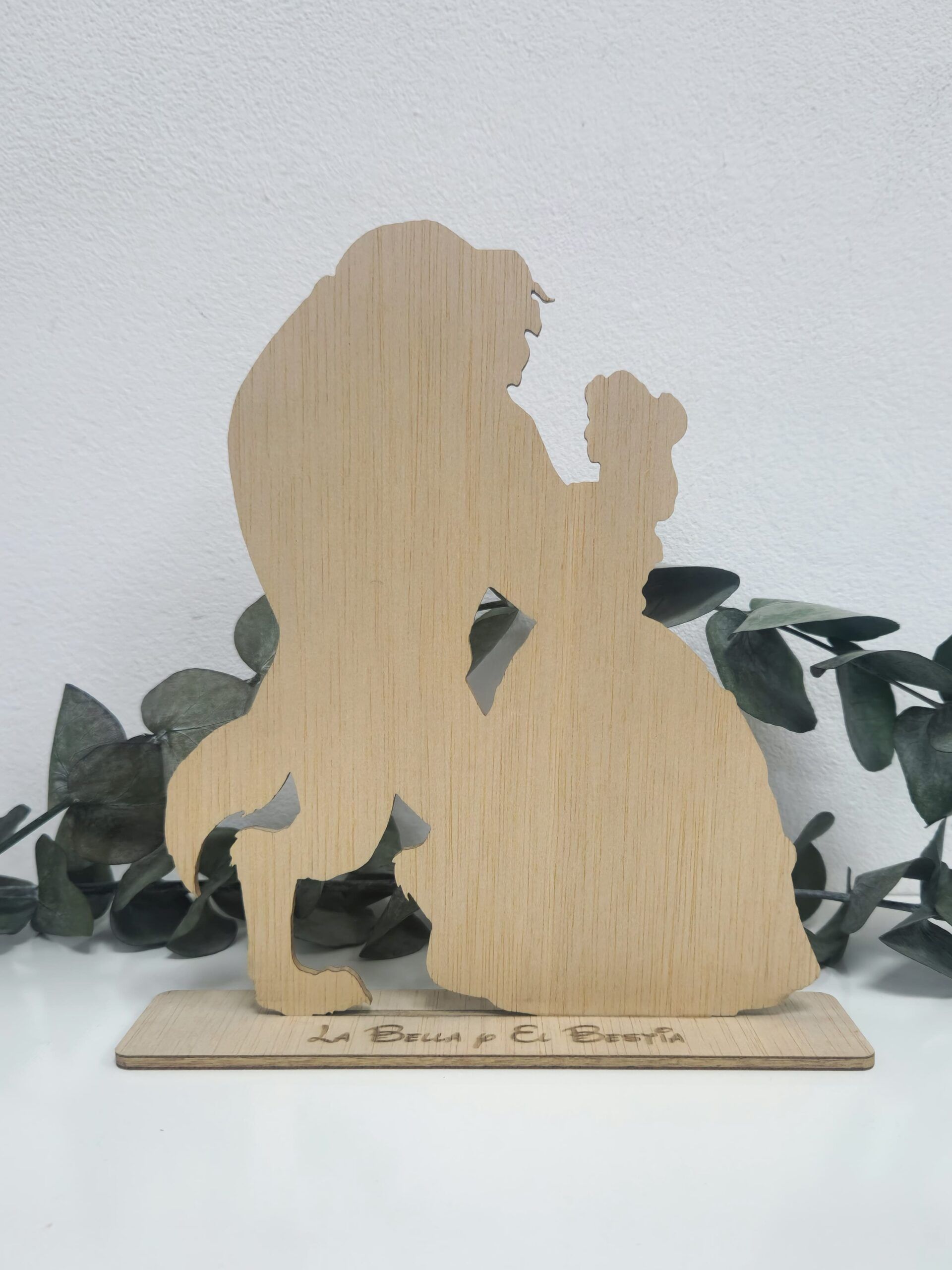 MESERO MADERA TEMATICO BELLA Y BESTIA DISNEY