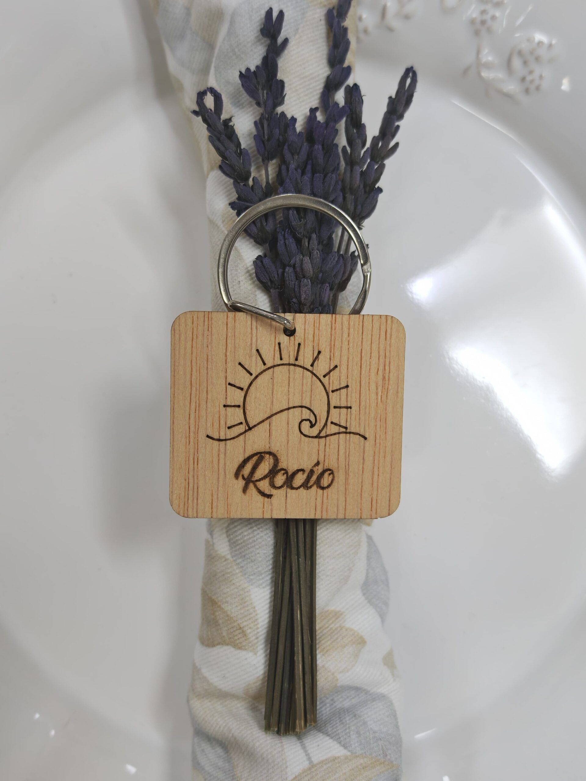 REGALOS BODA PARA INVITADOS MARCASITIOS MADERA LLAVERO PLAYA SOL MAR GOOD VIBRES