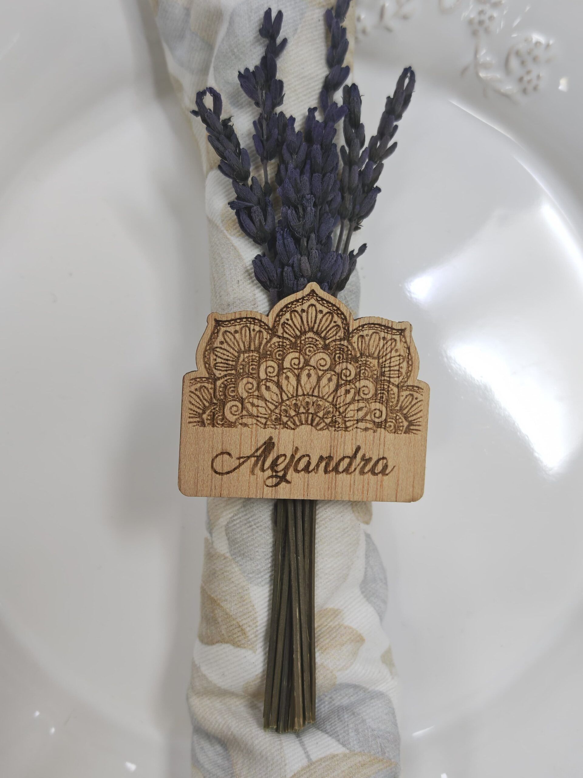 REGALOS BODA PARA INVITADOS MARCASITIOS MADERA MANDALA FLOR MEDITACION
