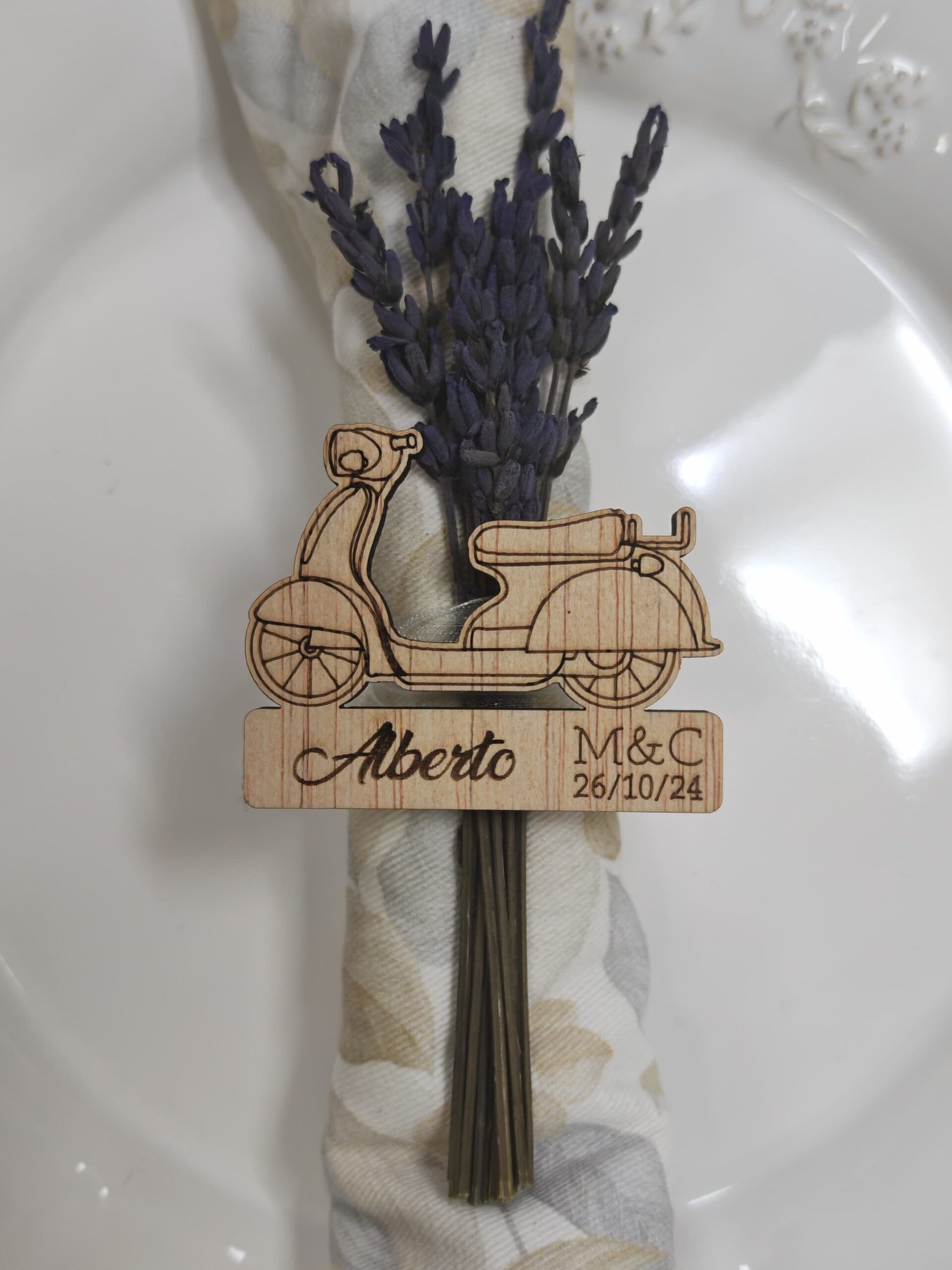 MARCASITIOS MADERA MOTO VESPA VINTAGE VIAJE