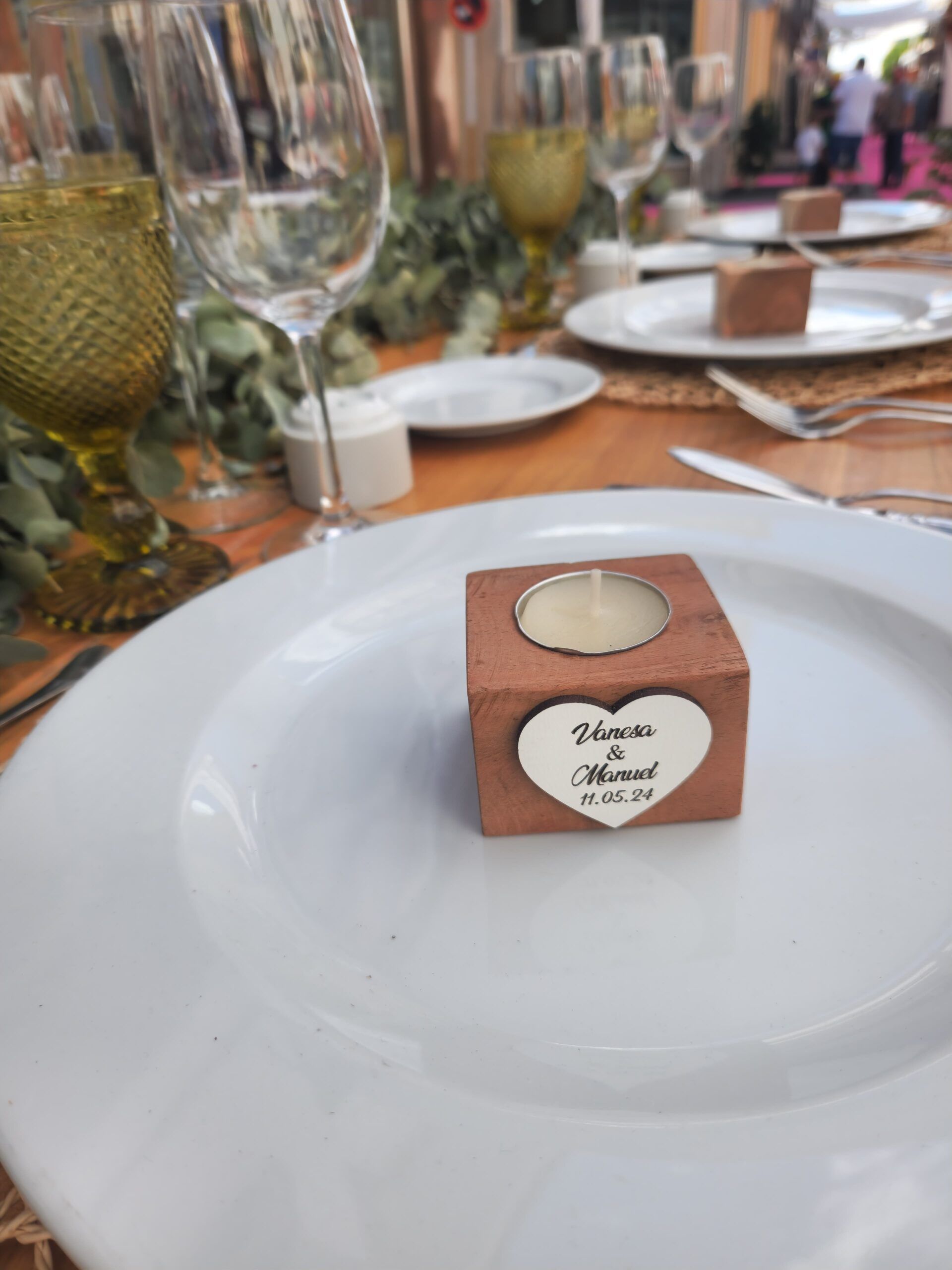 VELAS DE MADERA PARA BODAS REGALOS BODA PARA INVITADOS MARCASITIOS MADERA TICKET ENTRADA CINE TEATRO MUSICA